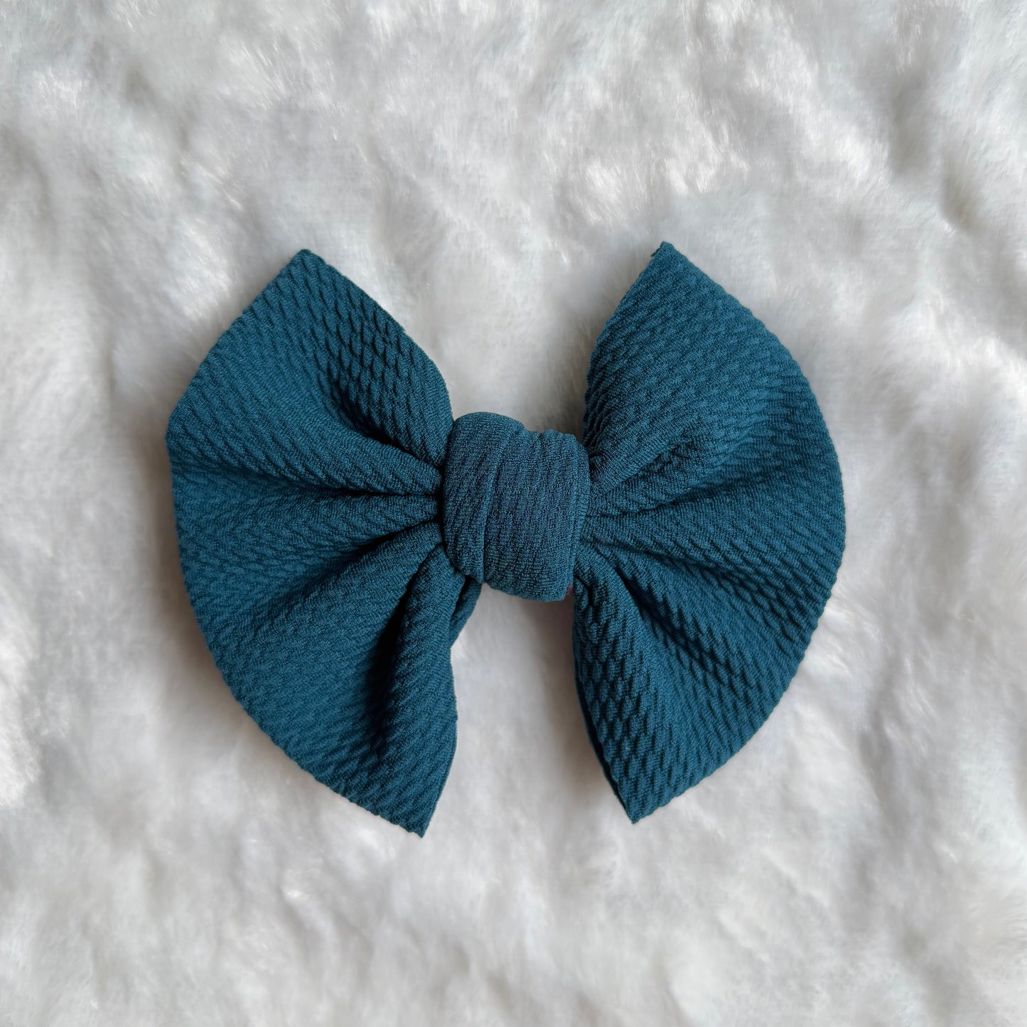 Dark Teal - 5” Knotty Dog Head Bows
