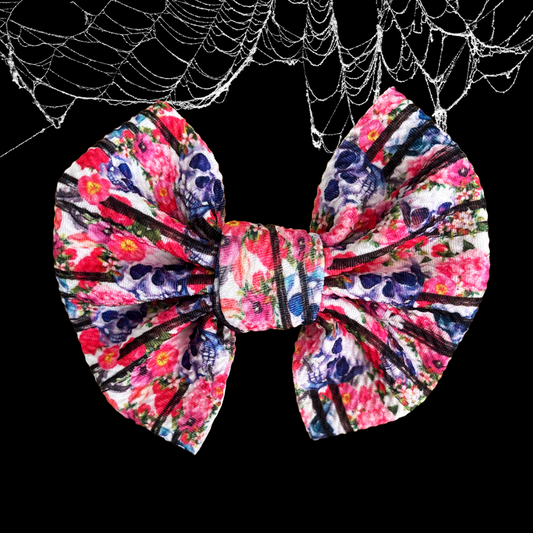 Summerween Vibes - 5” Knotty Dog Head Bows