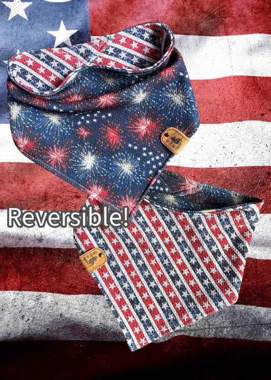 Old Glory - Reversible Dog Bandana - LIMITED SIZES