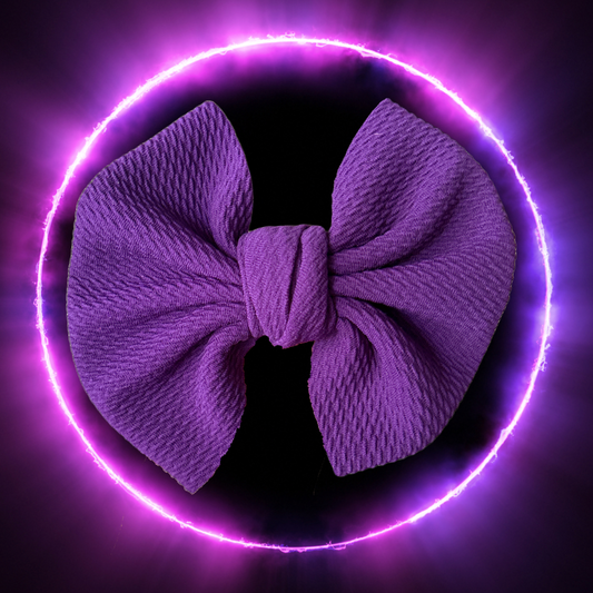Purple Planet - 5” Knotty Dog Head Bows
