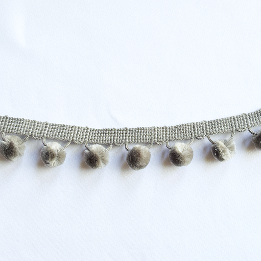 1.5” Gray Pom Poms