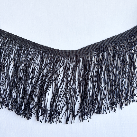 4” Black Fringe