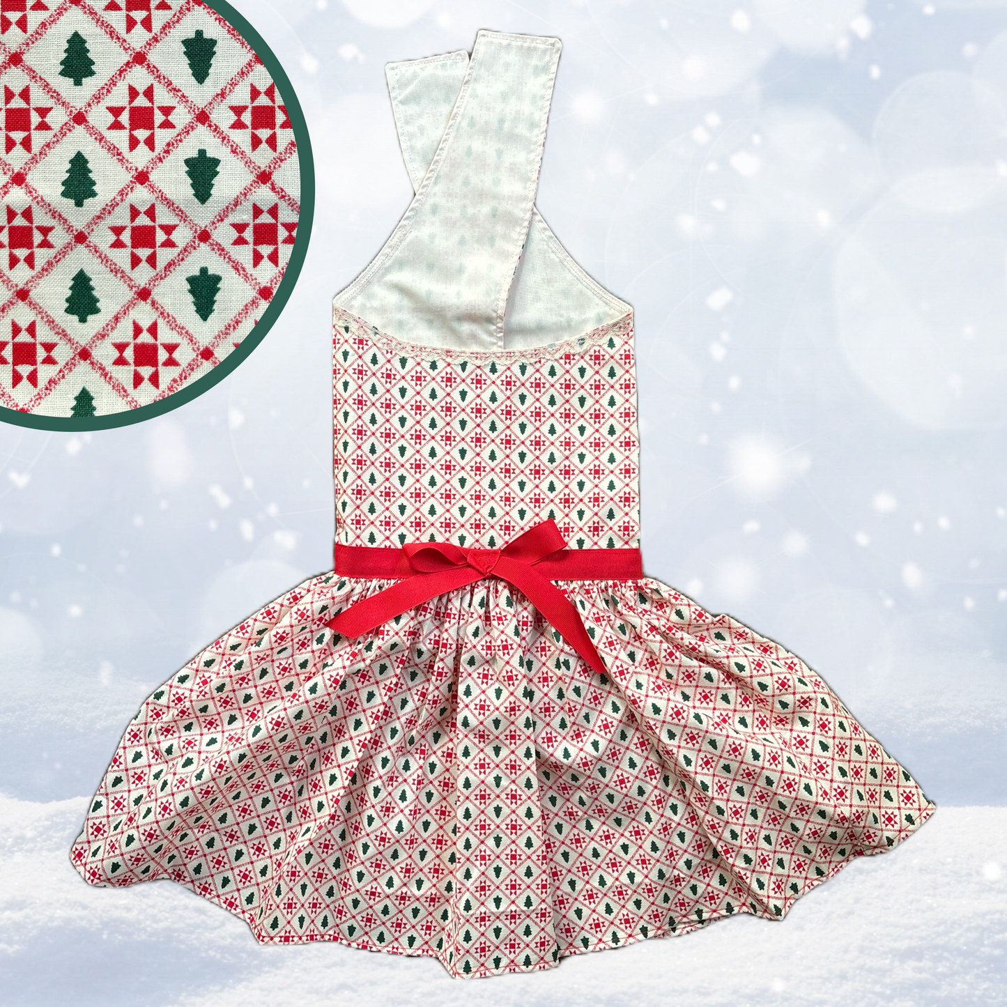 Old time Christmas - Christmas Dog Dress - Size XL