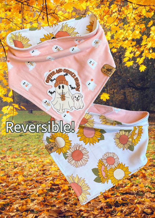 Coffee and cuddle season - Reversible Dog Bandana