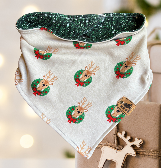 Reindeer Games - Christmas Collection - Reversible Dog Bandana