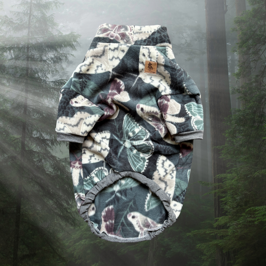 Forest Moths - Fleece Dog Sweatshirt
