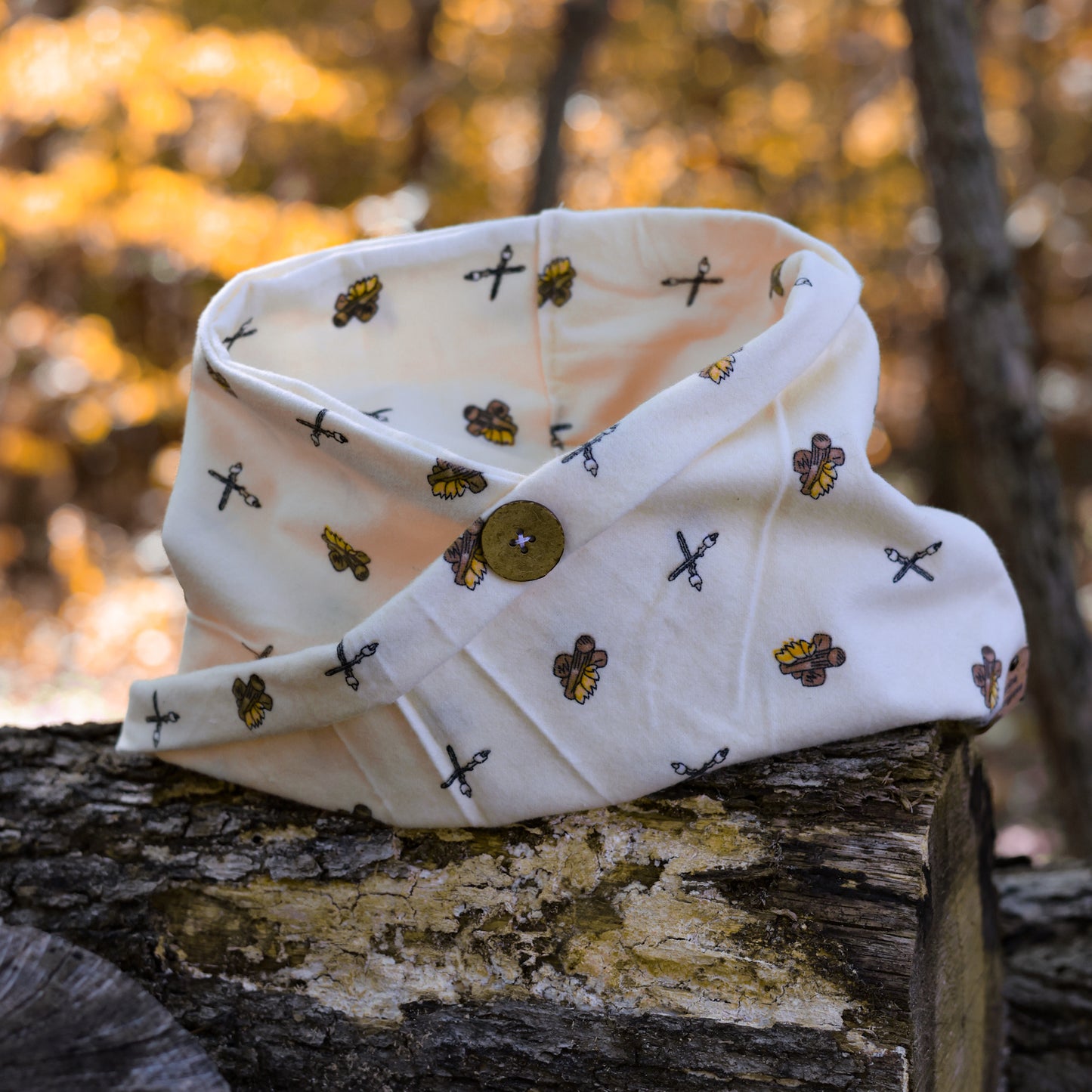 Life is better by the campfire - Flannel Minimalist Wrap - Canine Compass Co