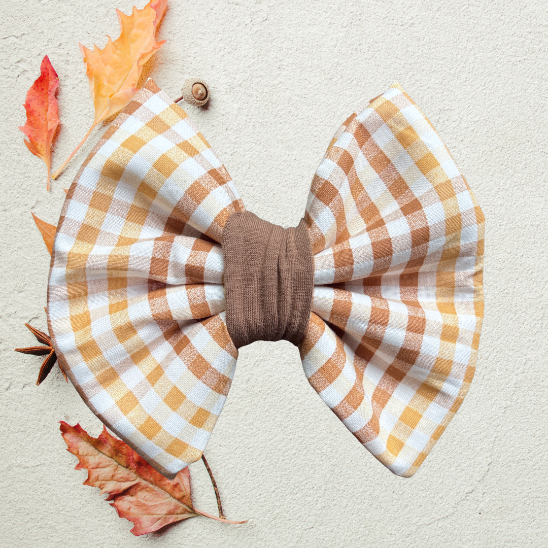 Fall is my happy place - Chunky Bow Tie
