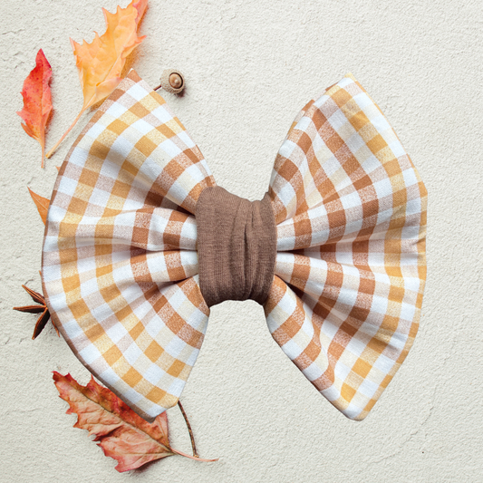 Fall is my happy place - Chunky Bow Tie