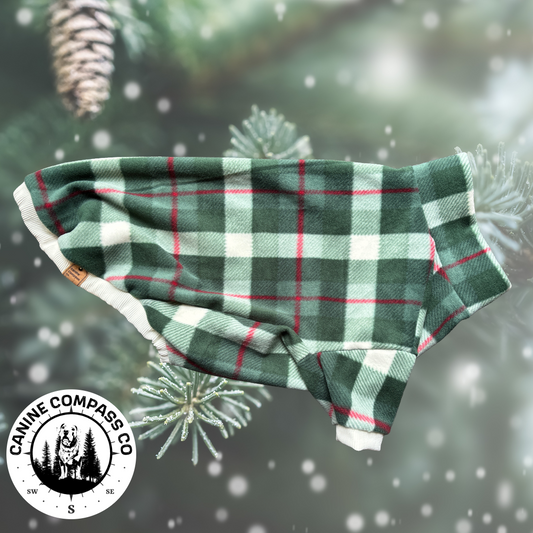 Christmas in the forest - Fleece Dog Sweatshirt - Canine Compass Co