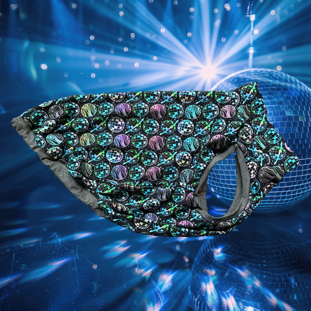 Space Party - Holographic Print - Sleeveless Tee