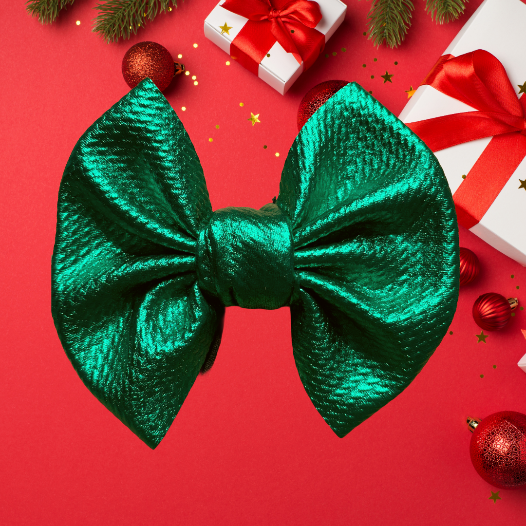 Christmas Party - 5” Knotty Dog Head Bows