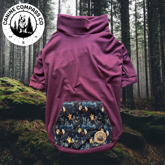 Forest Foxes - XL - Dreamy Soft Longsleeve Tee - Canine Compass Co