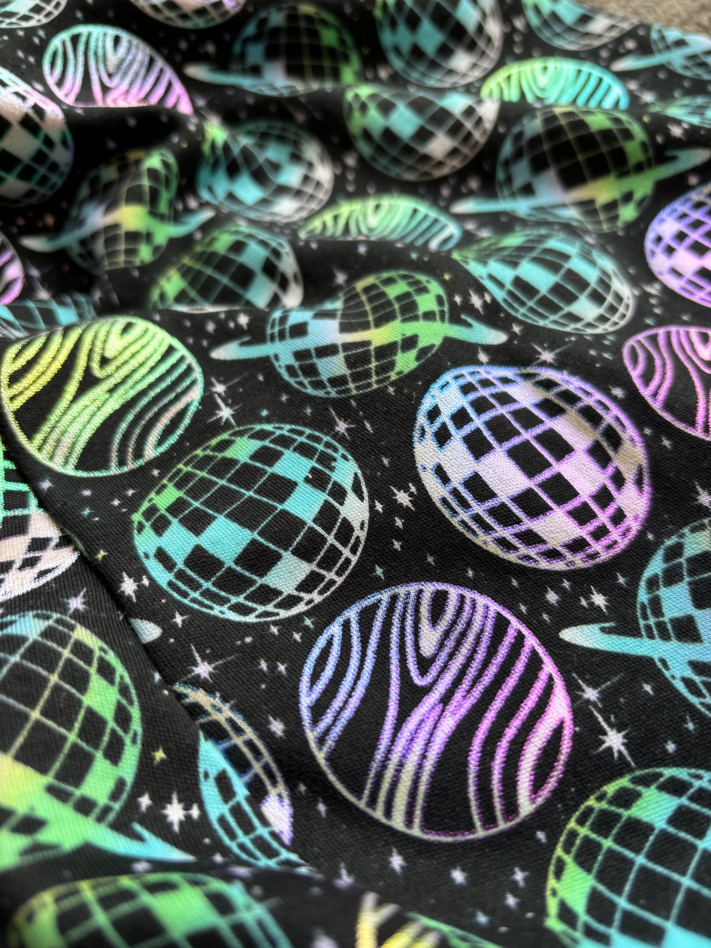 Space Party - Holographic Print - Sleeveless Tee