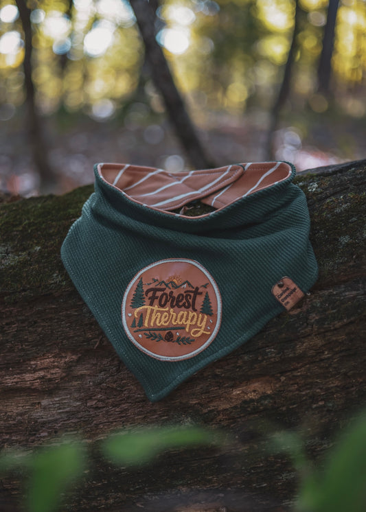 Forest Therapy - Reversible Embroidered Dog Bandana - Canine Compass Co