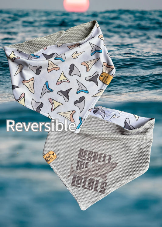 Respect the locals - Canine Compass Co - Reversible Dog Bandana