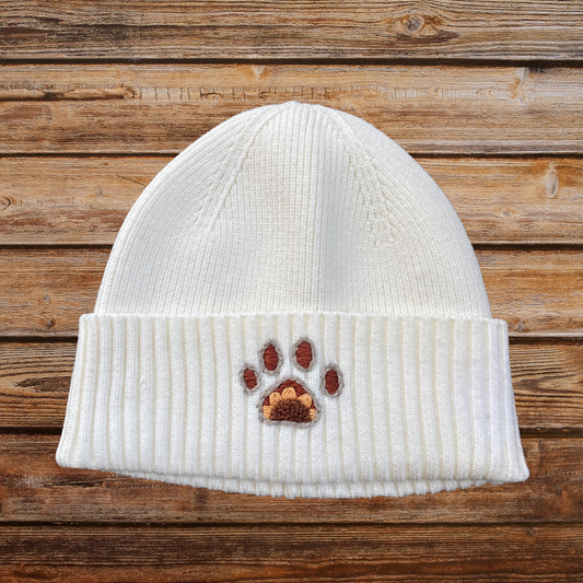Sunflower Paw - Hand Embroidered Human Hat