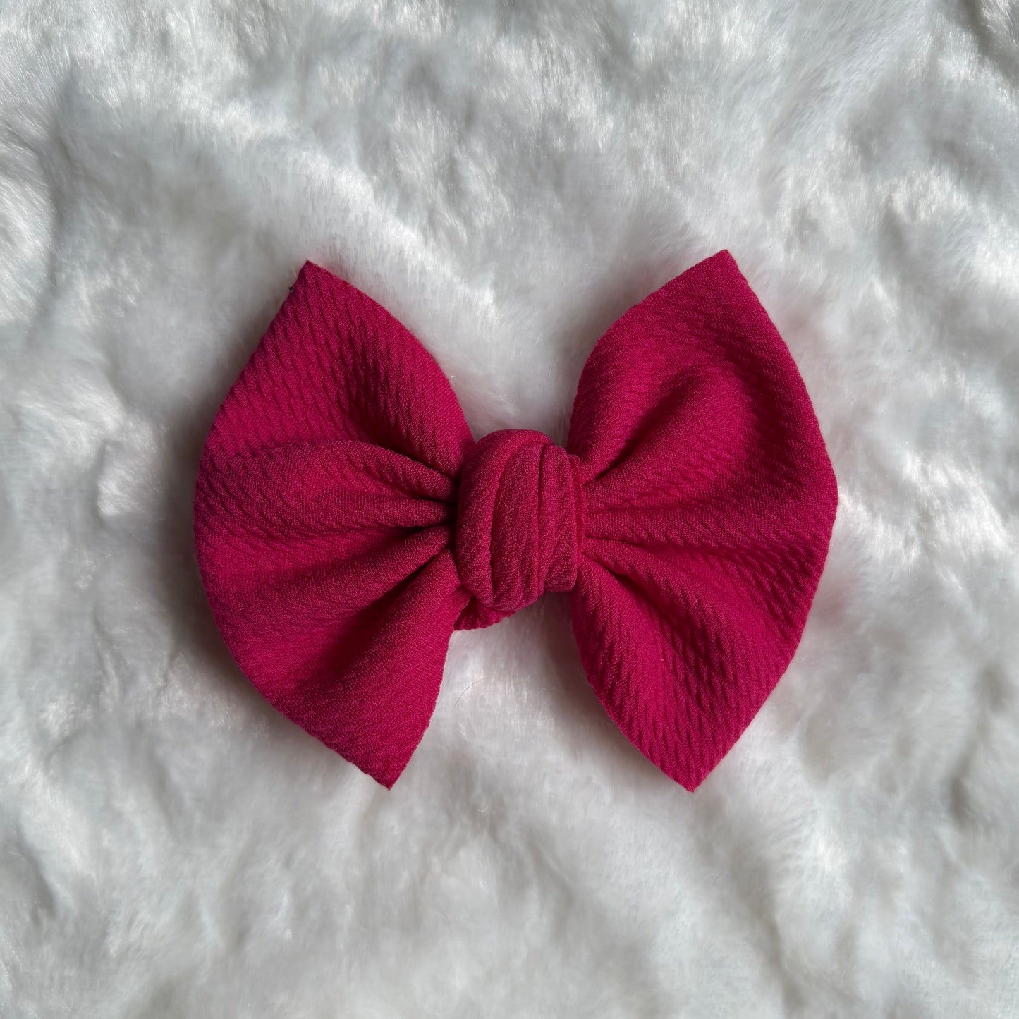 Deep Pink - 5” Knotty Dog Head Bows