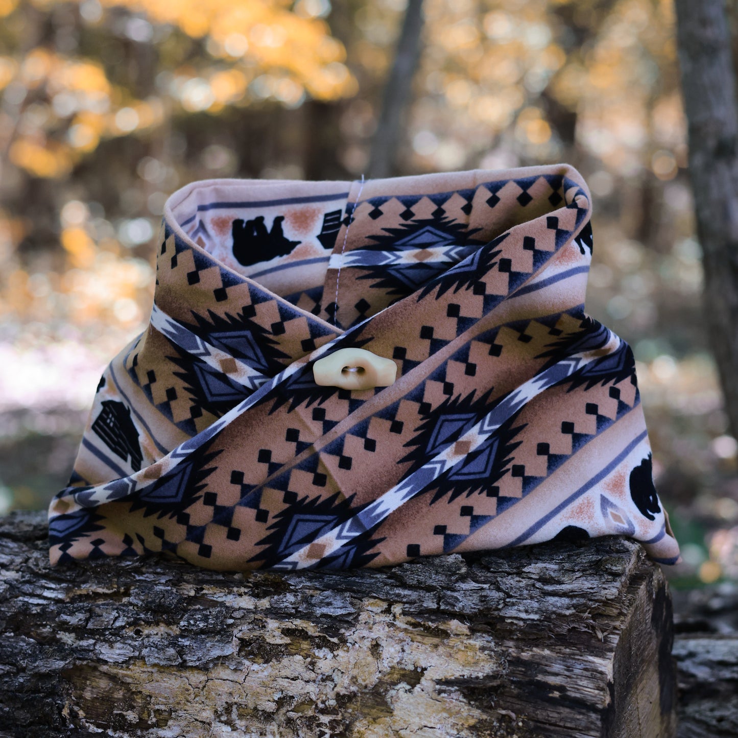 Life at the lodge - Flannel Minimalist Wrap - Canine Compass Co
