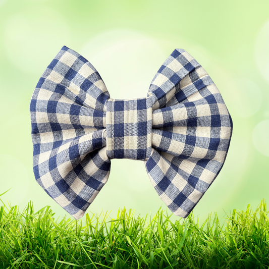 Rainy Day Blues - Chunky Bow Tie