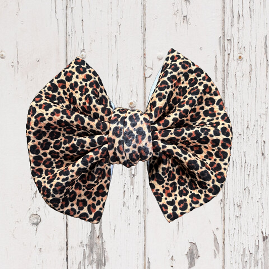 Leopard - 5” Knotty Dog Head Bows