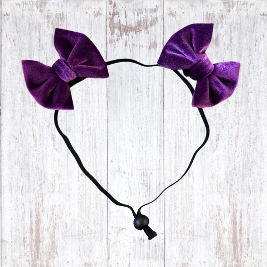 Blackberry - Velvet Double Bow