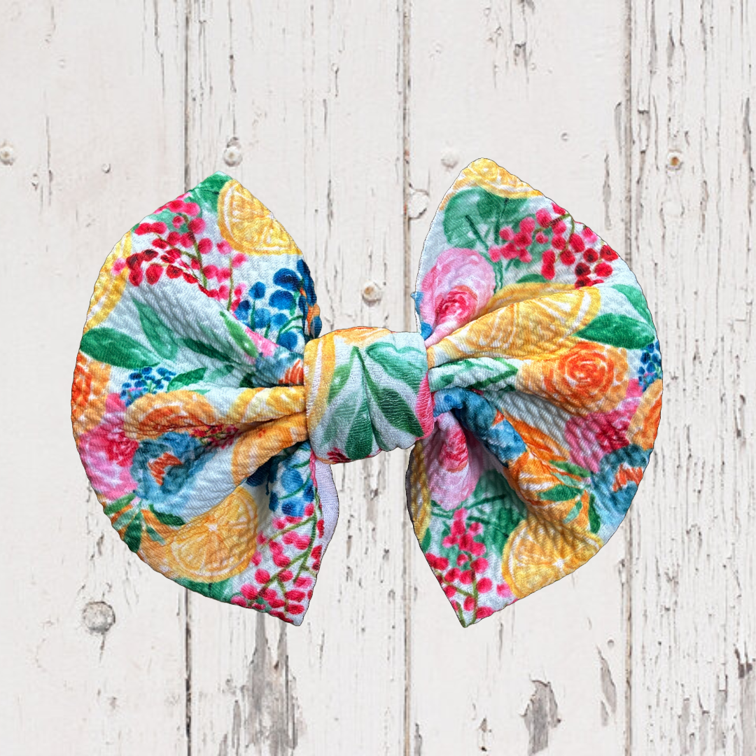 Citrus Bouquet - 5” Knotty Dog Head Bows