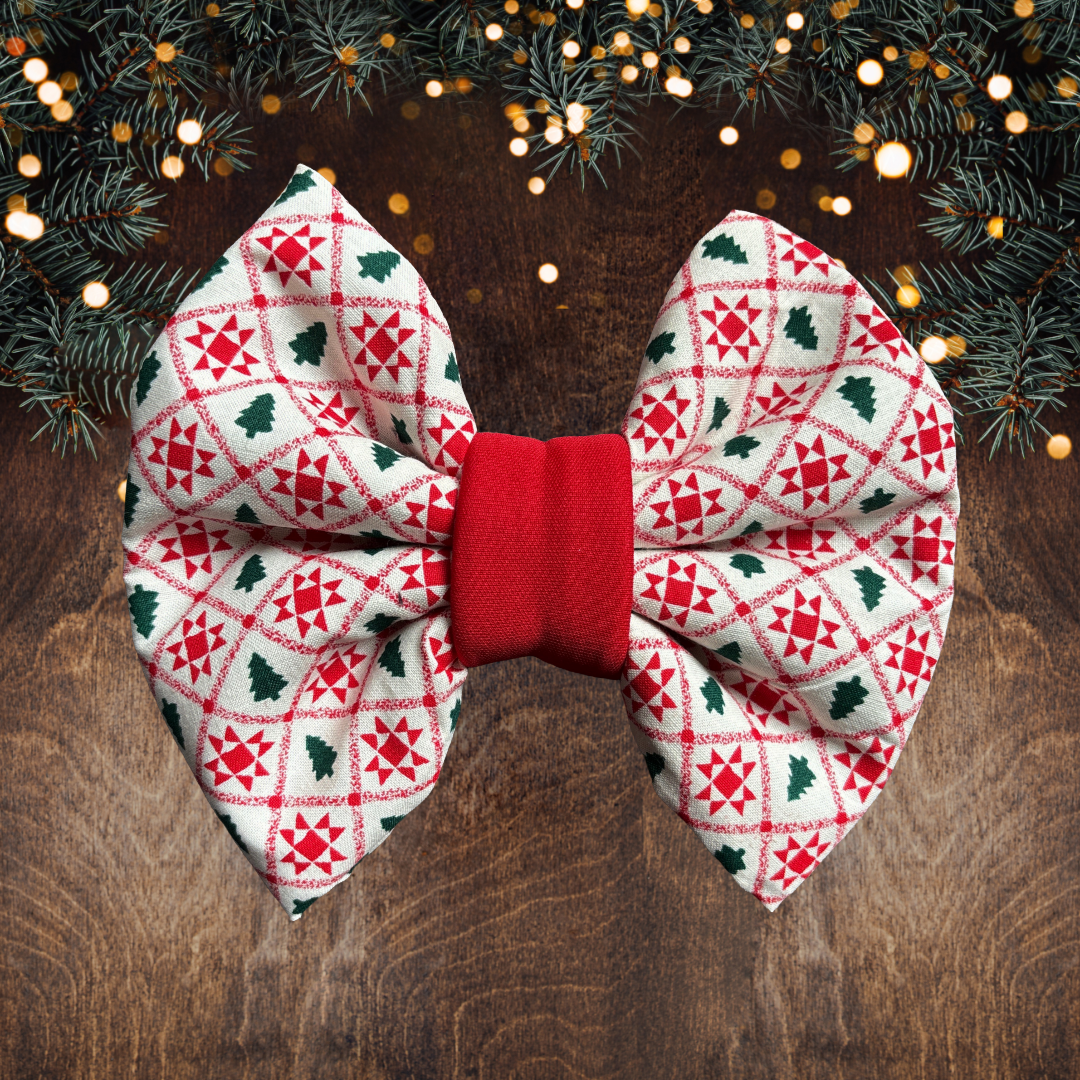 Christmas Quilt - Chunky Bow Tie