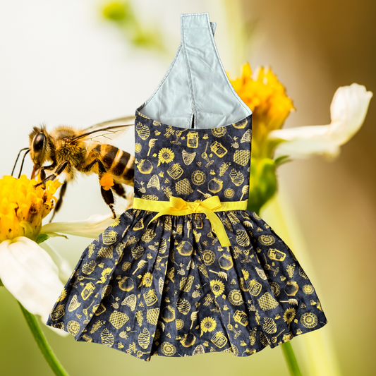 Be my honeybee - Dog Dress - LARGE