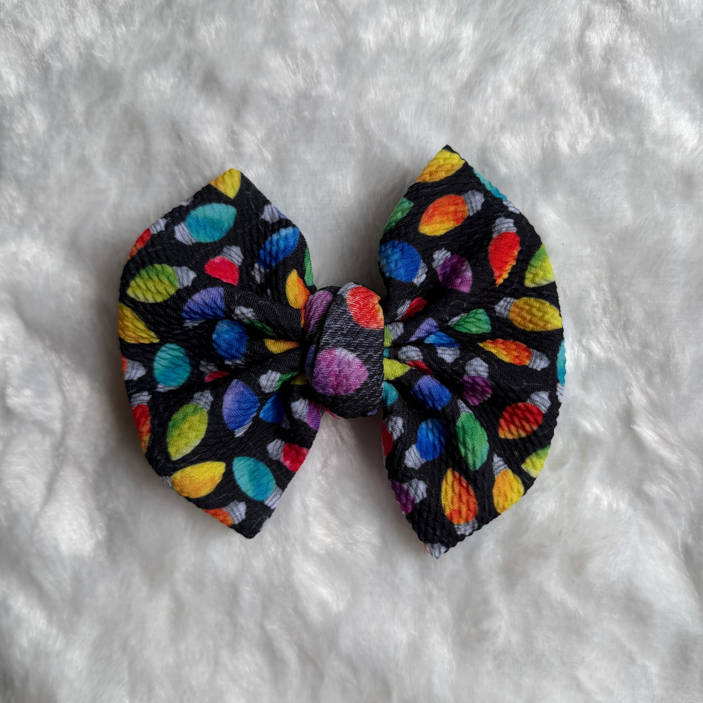 Christmas Lights - 5” Knotty Dog Head Bows