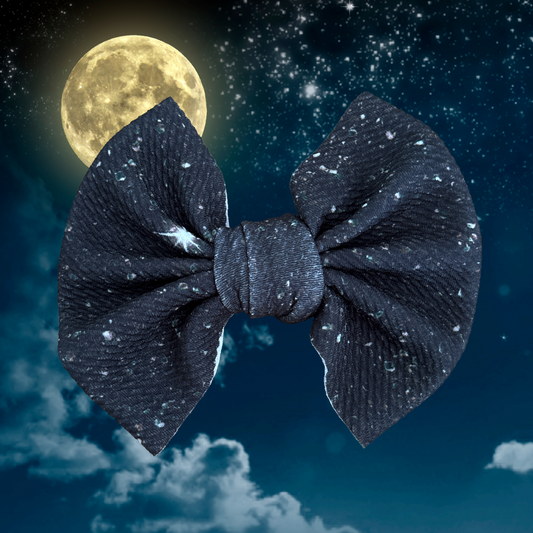 Night Sky - 5” Knotty Dog Head Bows
