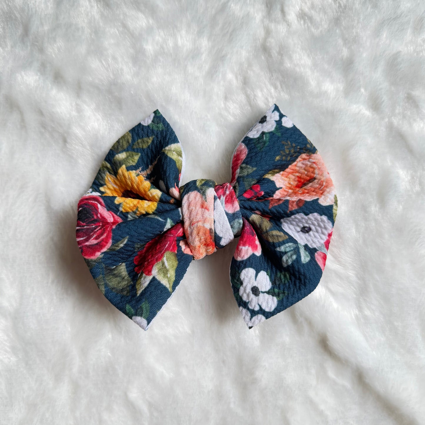 Autumn Floral - 5” Knotty Dog Head Bows