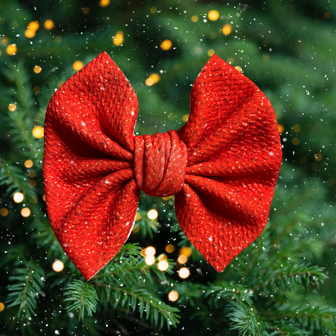 Christmas Shine - 5” Knotty Dog Head Bows