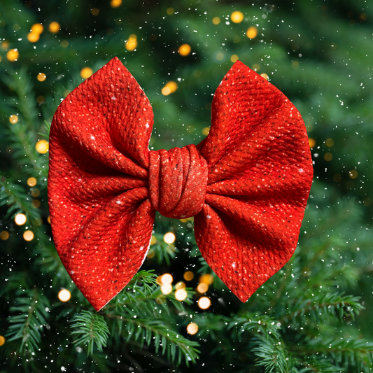 Christmas Shine - 5” Knotty Dog Head Bows