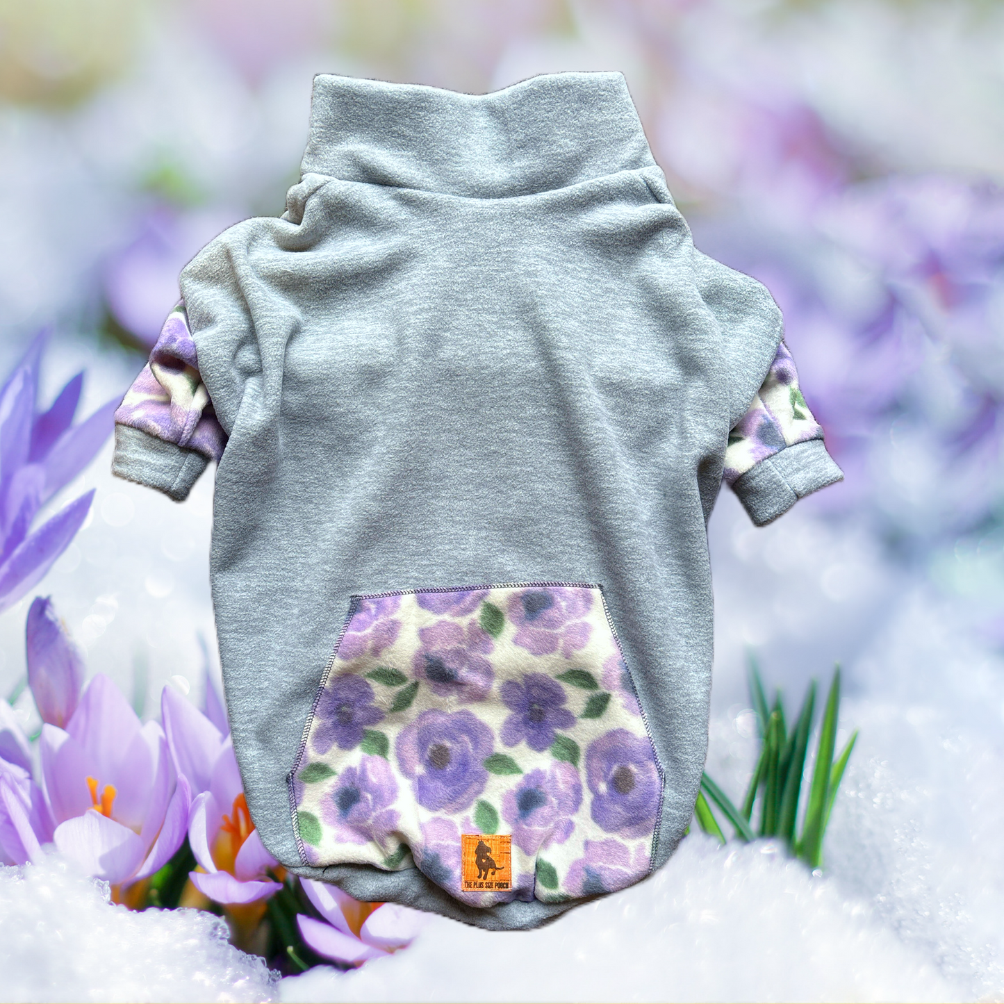 XL ONLY - Frozen Blooms - Fleece Dog Shirt
