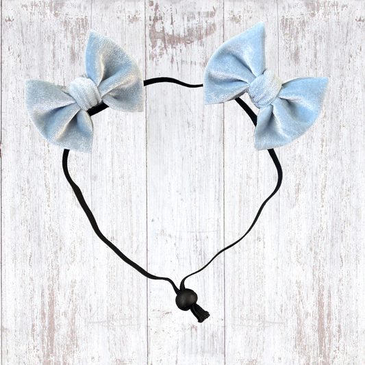 Ice - Velvet Double Bow