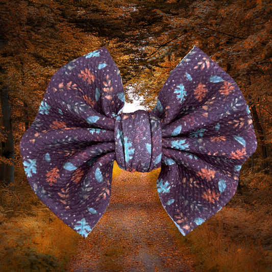 Falling Leaves - 5” Knotty Dog Head Bows