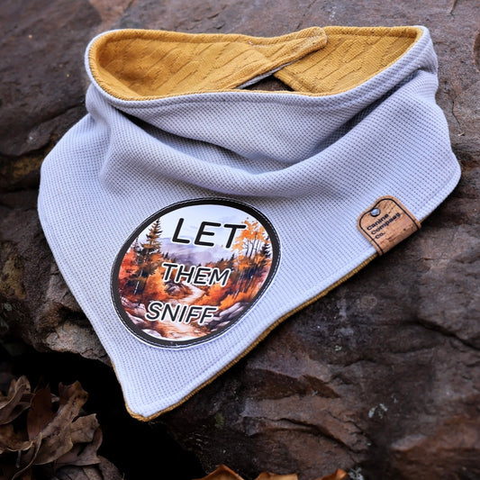 Let them sniff - Canine Compass Co - Reversible Dog Bandana