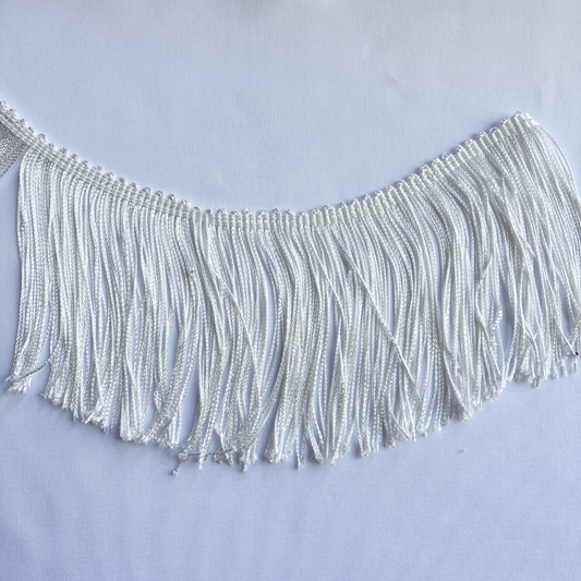 4” White Fringe