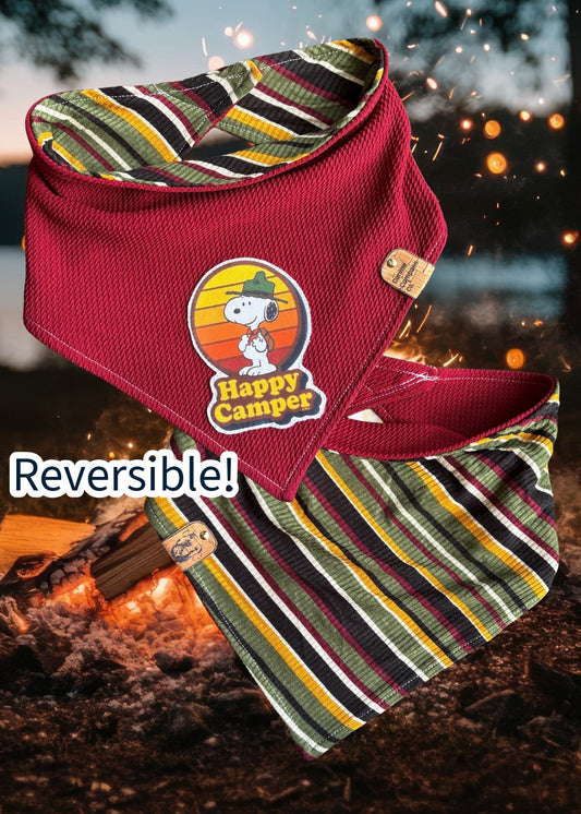 Happy Camper - Canine Compass Co - Reversible Dog Bandana