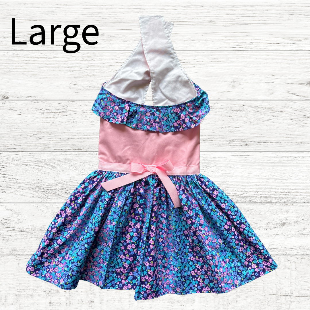 Forget me nots - Dog Dress - LARGE