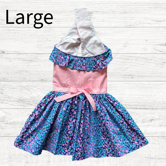 Forget me nots - Dog Dress - LARGE