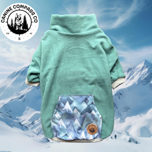Snowy Range - Fleece Dog Sweatshirt - Canine Compass Co