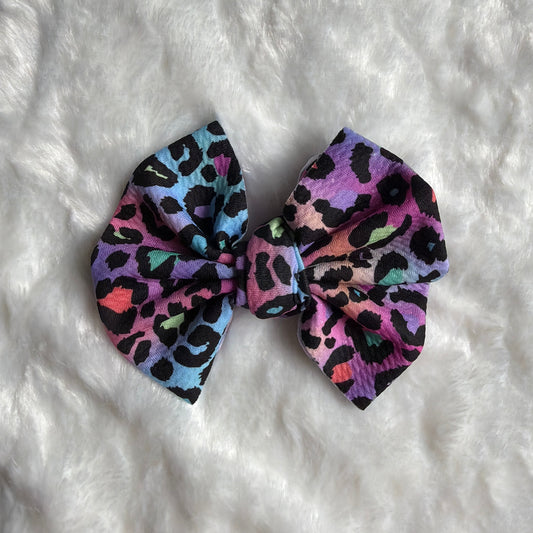 Leopard - 5β Knotty Dog Head Bows