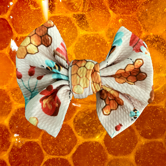 Honey Bee - 5” Knotty Dog Head Bows