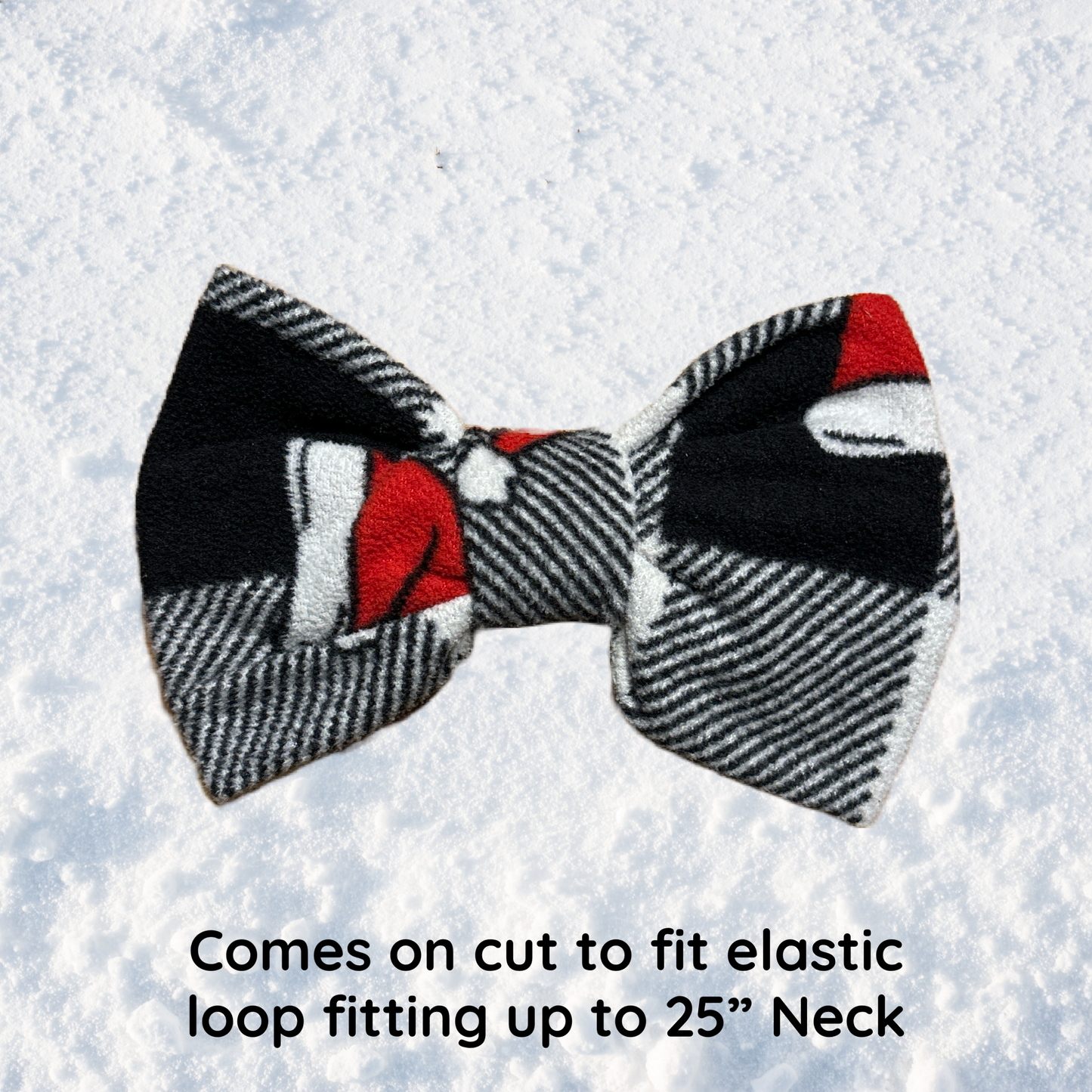 Black Friday - 6” bow on elastic loop