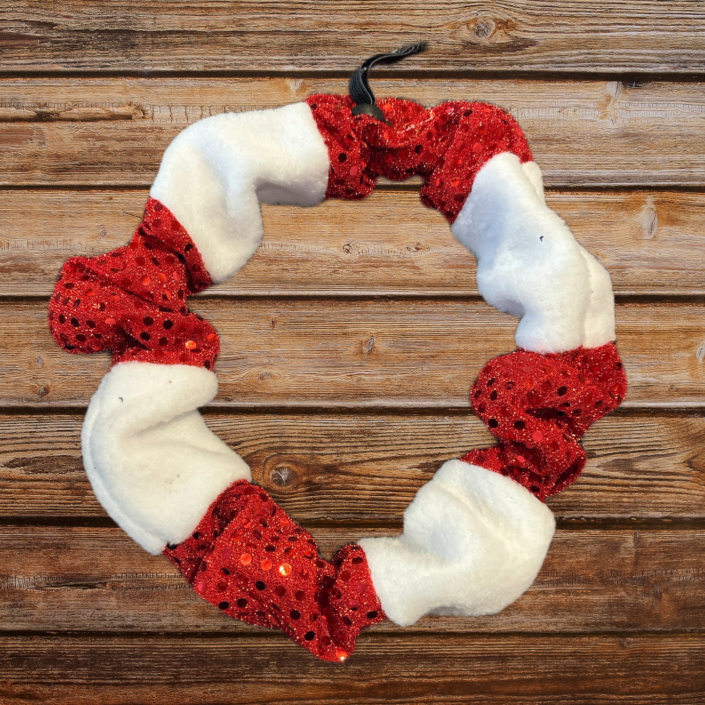 Peppermint Stripe Dog Neck Scrunchie