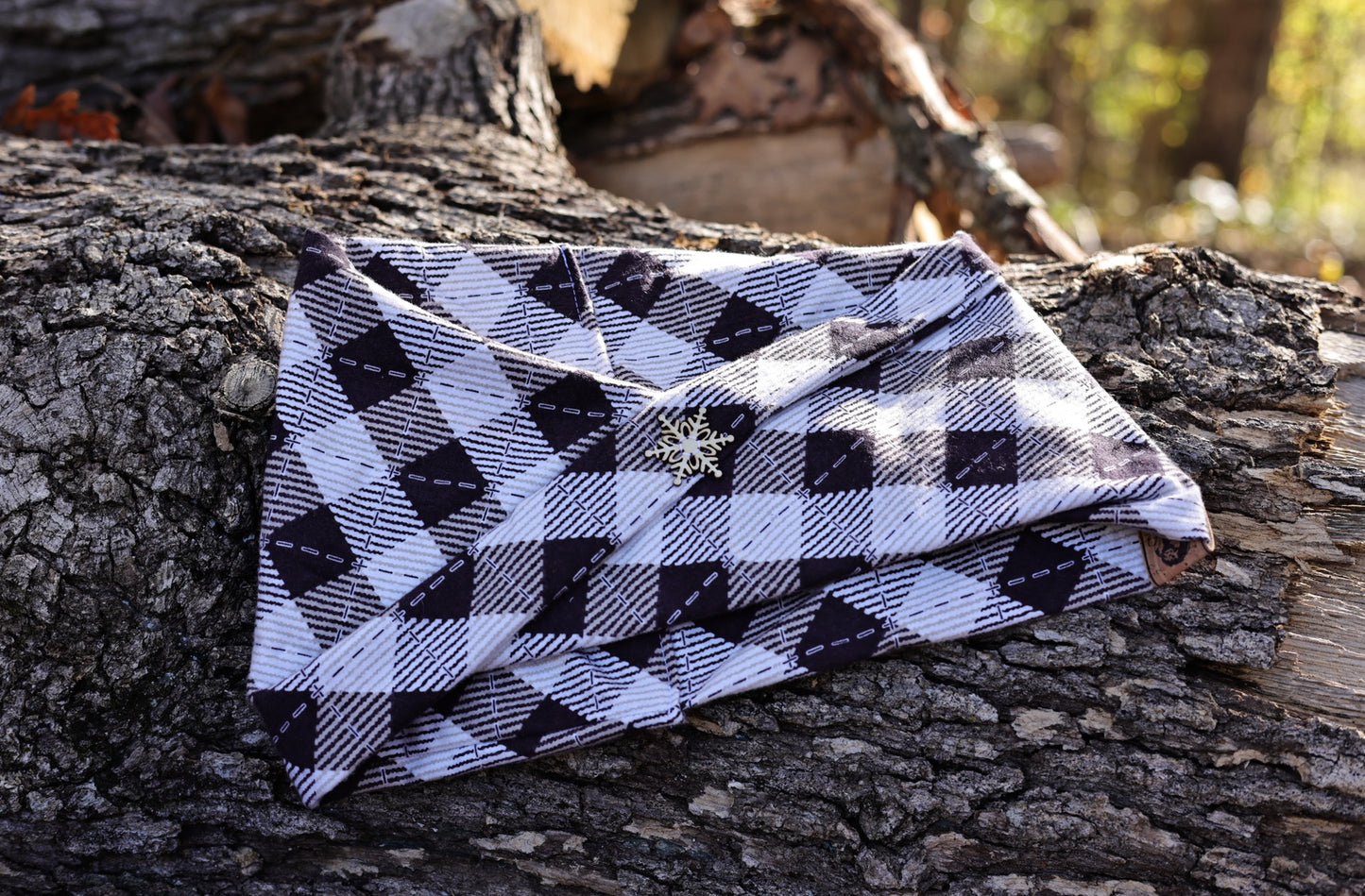 First day of winter - Flannel Minimalist Wrap - Canine Compass Co