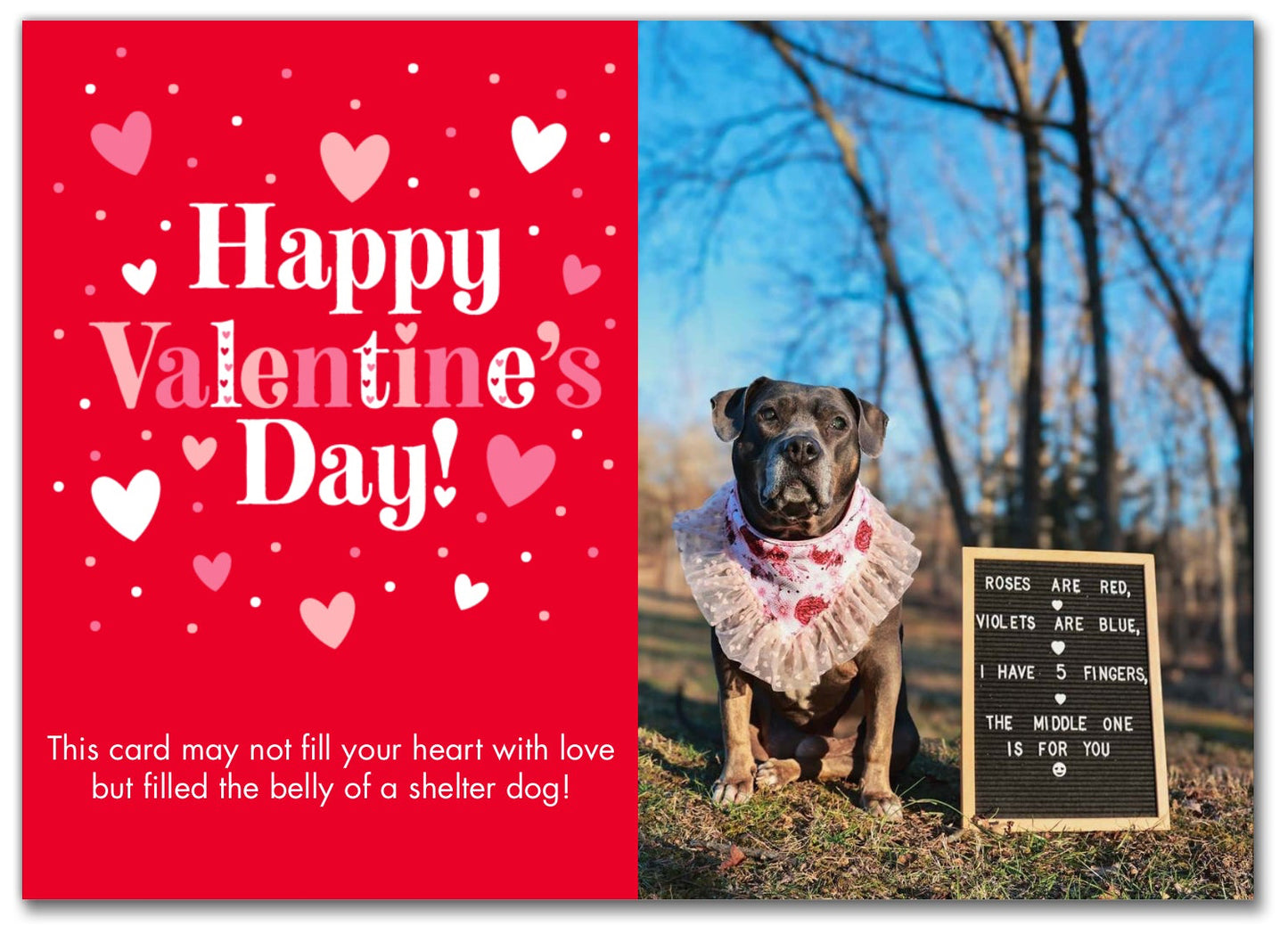 I have 5 fingers - #quoteswithcora 5x7 Valentine