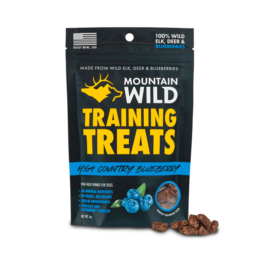 Mountain Wild Pet - Wild Elk and Venison High Country Blueberry Training Treat Nibs